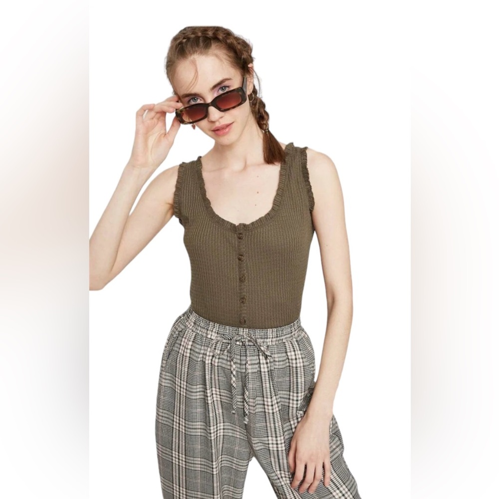 Wild Fable Target Button Front Waffle Tank Top - Picture 10 of 11